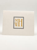 Framed Monogram Note Cards