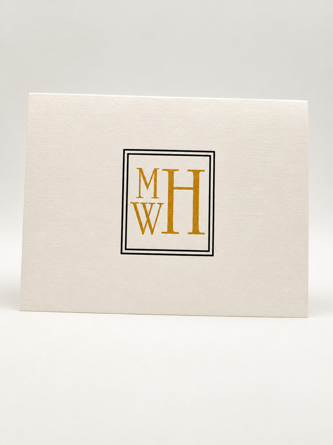 Framed Monogram Note Cards