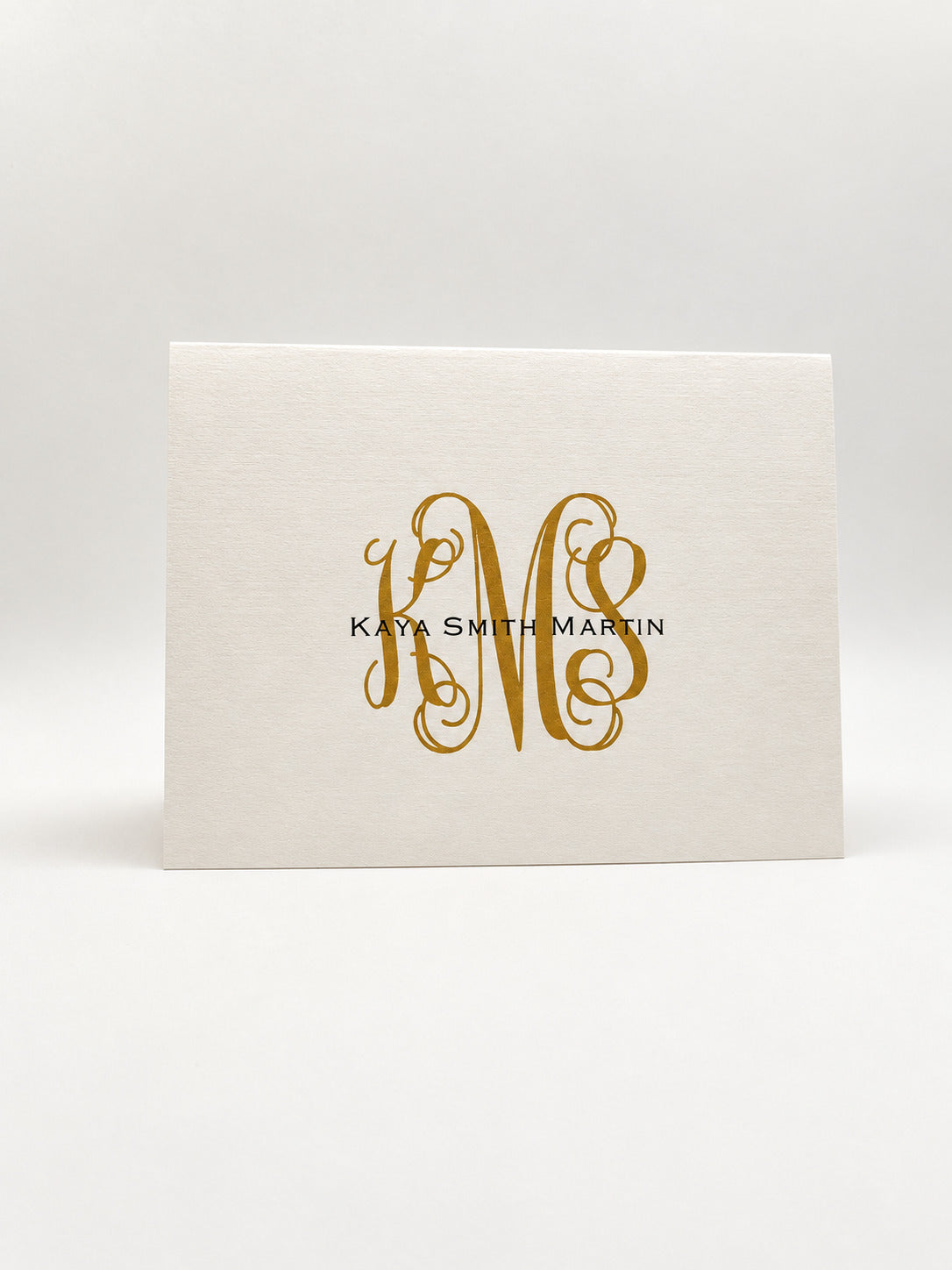 Block Monogram Note Cards